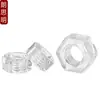 Tuerca de plástico transparente para PC, tuerca hexagonal de plástico acrílico, tapa de tornillo de plástico, M2M2.5M3M4M5M6M8M10