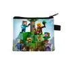 Venta Caliente Transfronteriza Minecraft Cartera Cero Impresión a Doble Cara Almacenamiento Portatarjetas de Llave Mini Bolso Cartera Pequeña para Niños