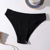 Bragas Rayadas de Cintura Media para Mujer, Transpirables y Cómodas, Ropa Interior de Color Sólido, Estilo Diario, Múltiples Colores, en Stock, Venta al por Mayor, Algodón Puro