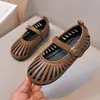 Nuevos Zapatos de Princesa de Cristal para Niñas, Estilo Nuevo de Alta Gama Otoño Temprano 2026, Zapatos de Cuero para Niña Pequeña, Sandalias Mary de Suela Suave
