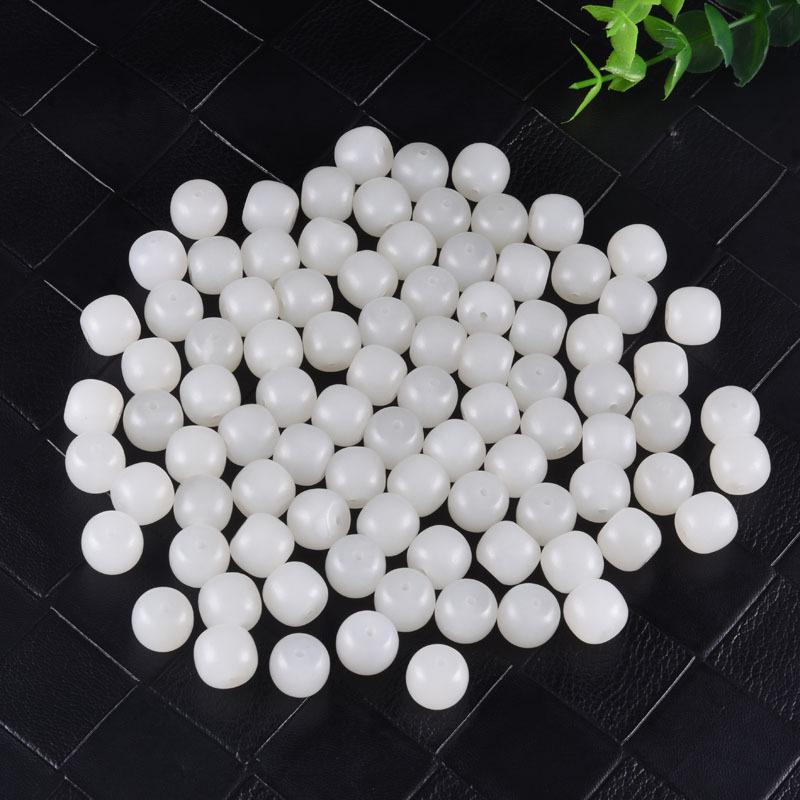 智贝主图_1新疆白玉金丝玉老型珠散珠DIY半成品手工饰品手