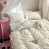 Nuevo Juego de Ropa de Cama de Cuatro Piezas 100% Algodón, Suave y Cómodo para la Temporada de Regreso a Clases, Juego de Tres Piezas 100% Algodón Puro para Litera de Estudiante