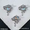 Pingente Charm de Lua Coração Borboleta Rosa Cruz Estilo Dark Europeu e Americano para Pulseira Colar de Contas DIY