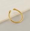 Nuevo Anillo Simple Europeo y Americano de Acero Inoxidable con Forma de Serpiente, Anillo Versátil de Diseño Diario, Acero de Titanio Anillo de 18K al Por Mayor