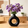 Arranjo de flores de simulação Phalaenopsis vaso de mesa nicho alta qualidade luxo leve sala de estar mesa de centro decoração ornamento