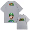 Camiseta de Manga Corta de Algodón Puro para Hombre y Mujer, Verano, Marca de Moda, Tops Sueltos de Media Manga Off-Shoulder