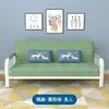 Modelo de sofá-cama de uso duplo para sala de estar, multifuncional, simples, adequado para apartamentos de aluguel, espaços pequenos, dobrável, arte em ferro, econômico