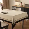 Toalha de mesa luxuosa e de alta qualidade, resistente ao calor, à prova d'água, à prova de óleo, lavável, estilo vintage, capa de mesa de centro resistente à sujeira