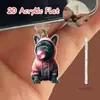 Tapón de polvo para teléfono móvil 2D, colgante acrílico de gatito transfronterizo, colgante de Tipo C enojado, artículo de venta caliente, otros productos africanos