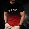 2025 Nueva Camiseta Casual Versátil de Manga Corta para Hombre con Estampado, Moda Europea y Americana, Versátil, de Alta Calidad