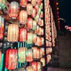 Lanternas Estilo Chinês, Lanternas à Prova d'Água para Exterior, Lanternas de Tecido Melão de Inverno, Lanternas Decorativas para Pontos Turísticos e Cenas Noturnas de Rua, Podem Ser Personalizadas em Série