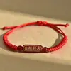 Novo Estilo Pulseira Trançada Colorida Feita à Mão para o Festival do Barco-Dragão, Pulseira de Fio de Cinco Cores, Pulseira Tradicional de Fio de Cinco Cores para Bebê Feita à Mão