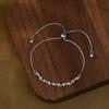 Pulsera de cordón ajustable con baño de oro real, nuevo para otoño e invierno, pulsera de lazo con circonita de alto sentido para mujer, fábrica de origen