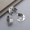 Assento de Flange Aberta Espessado de Aço Inoxidável Assento de Barra de Roupa Assento de Tubo Redondo de Perna Alta Assento de Tubo de Toalha Assento de Barra de Cortina Atacado