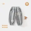 Pantalones Finos de Felpa para Niños Uso Primavera y Otoño 2026 Nuevo Estilo Pantalones Térmicos para Niños Principios de Verano Niños Pequeños Bebés Pantalones Largos