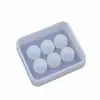 Crystal epoxy beads silicone mold with holes DIY handmade jewelry cube pendant ball Ice Cube model