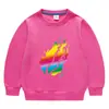 Ropa para Niños Nueva de Comercio Exterior Transfronterizo Primavera y Otoño 2023 Suéter de Cuello Redondo Chaqueta de Algodón de Manga Larga para Niños y Niñas