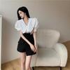 Falda corta MM, pantalones cortos, diseño que combina con todo, moda, gordita, talla grande, para mujer, ropa, culotte adelgazante, falda de verano de línea A, falda irregular, media falda.