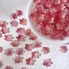 Atacado 10mm Estéreo Flor de Cerejeira Esmaltada Furo Médio Flor Pequena diy Grampo de Cabelo Artesanal Material para Penteado