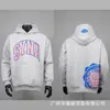 Sudadera con capucha de forro polar y espuma estilo Synaworld American Drill High Street Hip-Hop Pantalones Deportivos de Moda para Hombre
