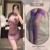 Lingerie Sexy, Borboleta Amor Flor Estilo Antigo, Sexy Cheongsam Transparente com Suspensórios, Tiras para Quadril Feminino, Roupa Íntima Uniforme