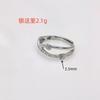 Anillo portaanillos vacío de plata de ley S925 completo caliente accesorios de plata diy al por mayor portaanillos vacío para perla de 8.0-8.5 mm