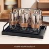 Hervidor de agua de vidrio anti-escaldaduras para sala de estar, apto para el hogar, taza de té, juego de tazas de alta gama, juego de agua, juego de té