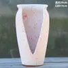Vaso de flores carnudo doméstico fita de incisão alta entalhe planta zisha cerâmica penhasco pilha velha vaso respirável