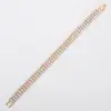 Pulseira de cristal multicamadas estilo coreano, temperamento fashion, para noiva, dama de honra, com franja de strass, acessórios femininos B003