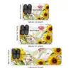 Alfombrillas de Suelo Estilo Nórdico Estampado de Plantas Transfronterizas Alfombrillas Absorbentes para Cocina Alfombrillas Antideslizantes Resistentes a Manchas para Baño Alfombra para Dormitorio Felpudos