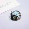[Promoção] Broche de Gato Animal de Desenho Animado Inglês Insígnia Fofa Transfronteiriça Pino de Tartaruga Metálico Esmaltado