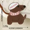 Parche de Bordado Autoadhesivo de Cachorro de Animal Lindo de Dibujos Animados Venta Directa de Fábrica Parche para Taza de Agua DIY Parche para Funda de Teléfono Parche de Tela