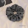 Lazo Anillo Intestinal Moda Japonesa y Coreana Simple Combinable Lunares Polo Tejido Súper Suave Fresco Dulce Anillo para el Cabello Intestinal Tocado
