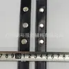 Correa de cincha con remache redondo de doble cara, ojales de cuero PU, correa perforada, bolso de hombro, cinturón, accesorios de decoración para ropa hecha a mano, DIY