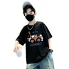 2026 Nueva Camiseta Casual Versátil Simple Elegante de Manga Corta de Algodón Puro para Niños, Top Holgado, Camisa de Marca Ins de Moda