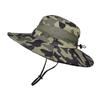 9018 Amazon Transfronterizo Sombrero de Pescador para Exteriores Casual de Selva con Borde Redondo y Malla Gorra de Montañismo Pesca Camuflaje Sombrero Tipo Boina