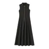 Estilo Europeo y Americano Transfronterizo Z Nueva Moda Elegante Ropa para Mujer al por Mayor Elegante Vestido sin Mangas de Cuello Redondo 2902586