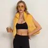 Chaleco Corto de Algodón con Relleno Cálido y Cuello Alto a la Moda para Mujer Otoño Invierno Nuevo Holgado Pequeño Chaleco de Algodón Ropa de Abrigo