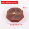 Caja de madera con celosía Jiugong, caja de dulces china de madera maciza, mesa de centro para sala de estar, caja de frutos secos de madera decorada para el hogar con tapa