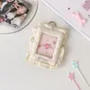 Hisocute Visual Hueco 3 pulgadas Tarjetero Estudiante 65 mm Encaje Bolsa de Almacenamiento Bolsa para Auriculares Colgante Bolsa para Dolor