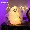 Decoración de Pastel de Halloween Arcilla Suave Figura Linda de Fantasma Ojos Chistosos Perlas de Azúcar Velas de Halloween Toppers Inserts