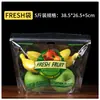 Bolsa de Conservación de Frutas Manzana Plátano Uva Transparente Portátil Auto-sellante Agujero Transpirable Bolsa de Embalaje de Plástico para Cerezas y Naranjas