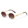 2026 Nuevo Llegada Redondas Modernas Metal Gafas de Sol Europeas Americanas Retro Simple Letra M Gafas de Sol de Comercio Exterior Mujeres