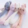 Orelhas de Coelho que se Movem, Protetores de Ouvido Quentes, Protetores de Ouvido Airbag da Celebridade da Internet Kuromi Cinnamon Dog, Proteção contra Frio e Geada, Aquecedores de Orelha