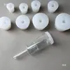 Sello de agua de tres piezas válvula de escape de goma con agujeros tapón de silicona matraz Erlenmeyer de laboratorio tubo de ensayo tapón cónico válvula unidireccional
