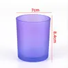Portavelas de Colores 7080 Taza para Velas de Vidrio Taza para Velas de Aromaterapia DIY Portavelas para Velas de Aromaterapia de Interior Se Puede Serigrafiar con Logo