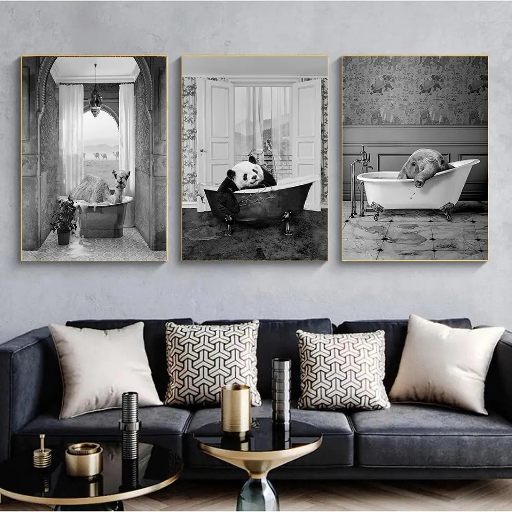 Nordic-Black-White-Animal-Wall