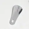 Mini Calzador de Acero Inoxidable Portátil Metálico Corto Levantador de Zapatos Compacto Sin Contacto Zapatilla