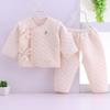 Roupa Recém-Nascida Terno Bebê Quente Lace-up Roupa Íntima Recém-Nascido Março Split Bebê Monge Outono Roupas Terno