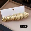 Conjunto de Brincos Simples e Estilosos em Aço com Agulha, Formato Irregular em C, Estilo Europeu e Americano, Brincos Versáteis, Brincos de Luxo Leve e de Alta Qualidade